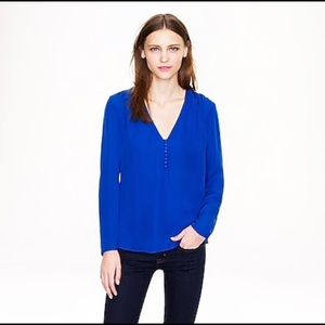 J. Crew Silk Georgette Blouse